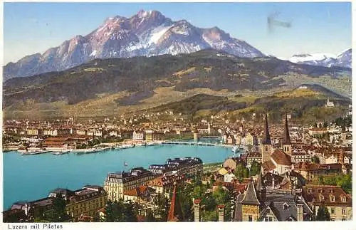 Switzerland Luzern mit Pilatus