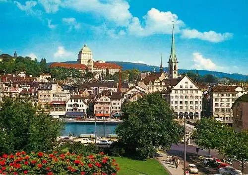 Switzerland Zurich Limmatquai e universita
