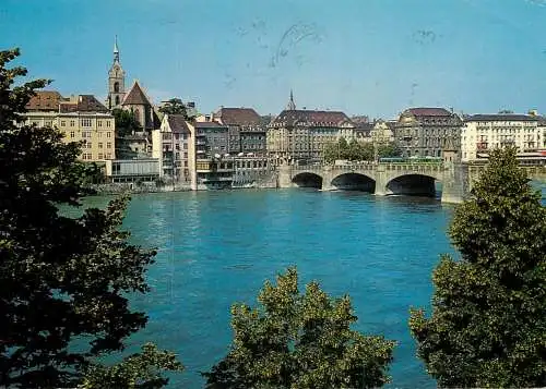 Switzerland Basel le pont du Milieu 1979