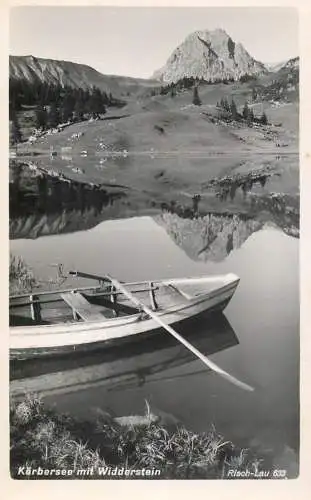 Austria Karbersee mit Widderstein boat