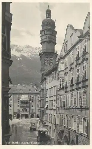 Austria Innsbruck Herz. Friedichstrasse clocktower