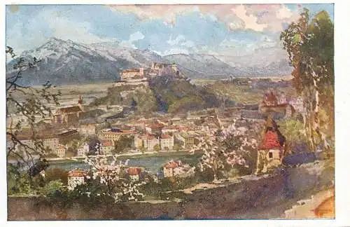 Austria Salzburg citadel painting