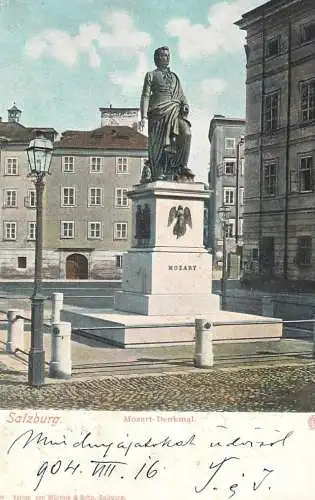Austria Salzburg Mozart denkmal