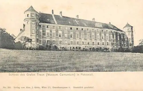 Austria Schloss des Grafen Traun museum Carnuntum in Petronell