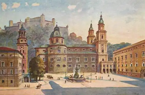 Austria Salzburg Residenzplatz
