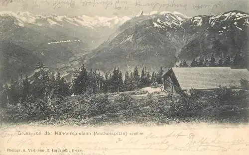 Austria Gruss von der Hohnerspielalm Amthorspitze