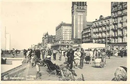 Belgium Blankenberge la digue 1951