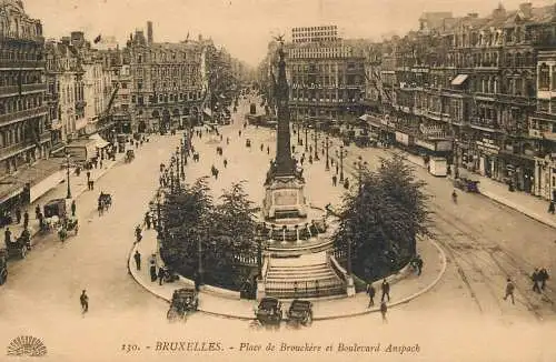 Belgium Bruxelles place de Brouckere 1920