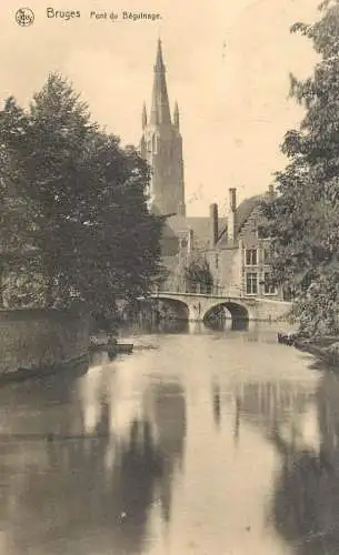 Belgium Bruges pont du Beguinage