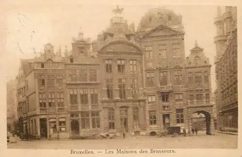 Belgium Bruxelles les maisons des Brasseurs 1927