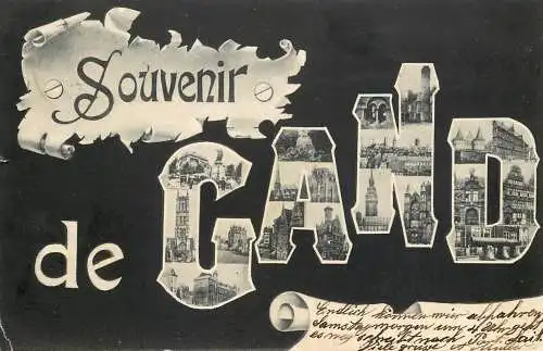 Belgium souvenir de Gand 1905