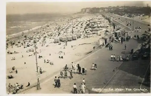 Belgium Heyst la plage vue generale 1932