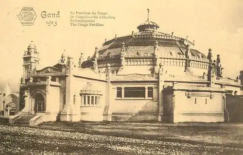 Belgium Gand international expo 1913 the Congo Pavillon