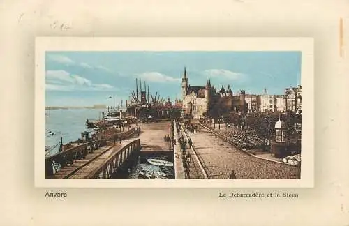 Belgium Anvers la debarcadere et le steen