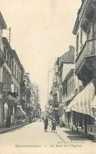 Belgium Blankenberge la rue de lÉglise