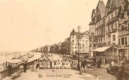 Belgium 1935 Knocke Zoute la digue