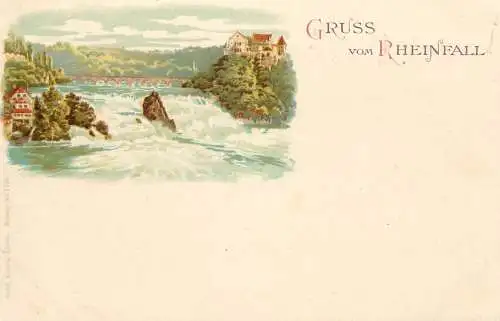 Switzerland Gruss aus Rheinfall