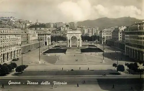 Italy Genova piazza della Vittoria