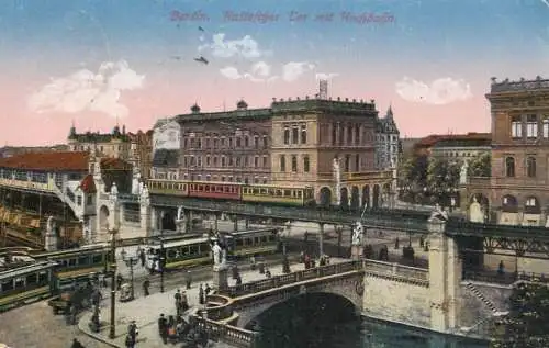 Germany Berlin Haffeschez Tor tram