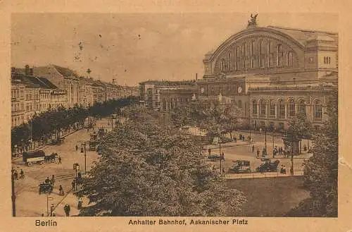 Germany Berlin Anhalter Bahnhof Askanischer platz