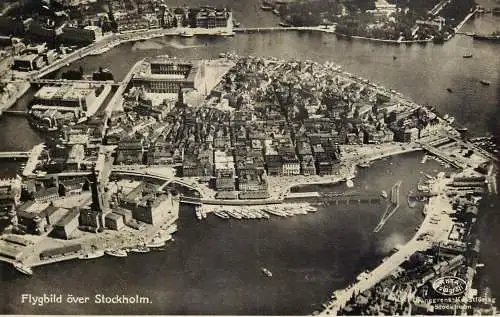 Sweden Stockholm aerial view