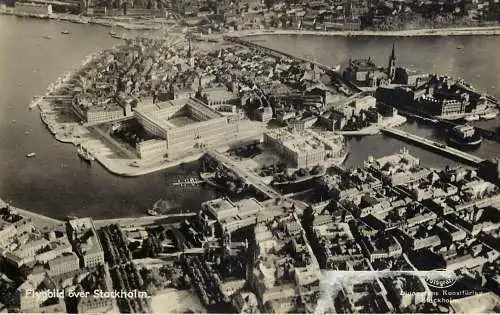 Sweden Stockholm aerial view