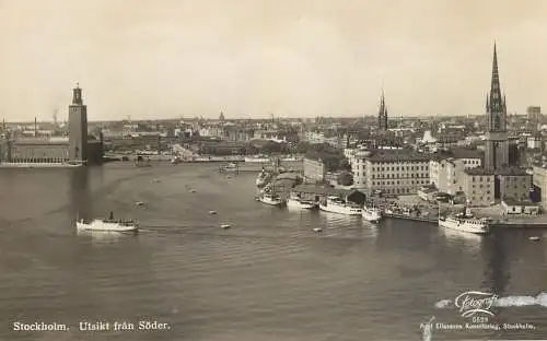 Sweden Stockholm Utsikt fran Soder