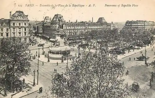 France Paris place de la Republique tram