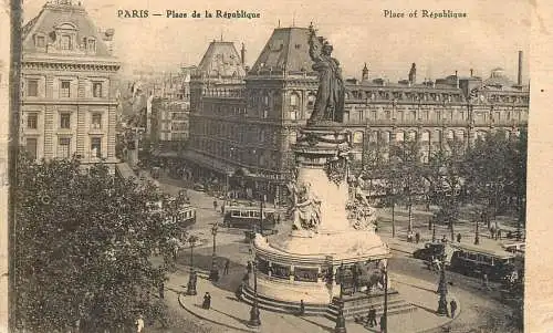 France Paris Place de la Republique tram