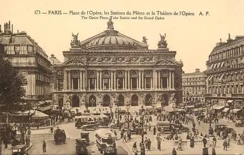 France Paris place de l'Opera tram