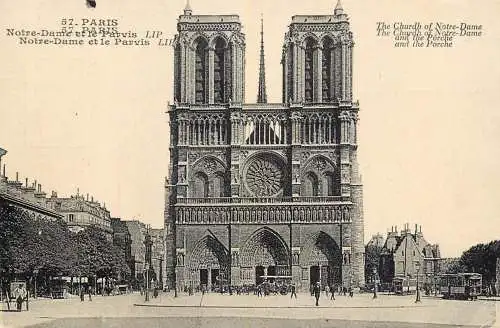 France Paris Notre Dame church