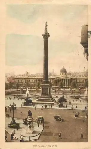 England London Trafalgar Square panorama