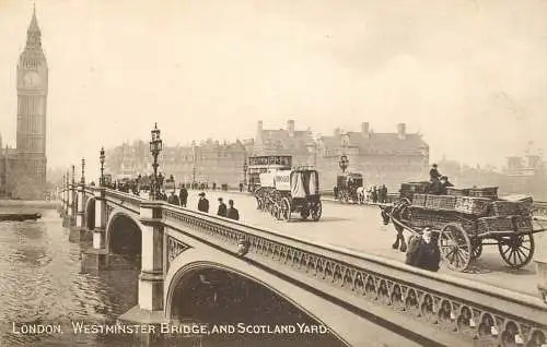 England London Westminster Bridge, Big Ben & Scotland Yard