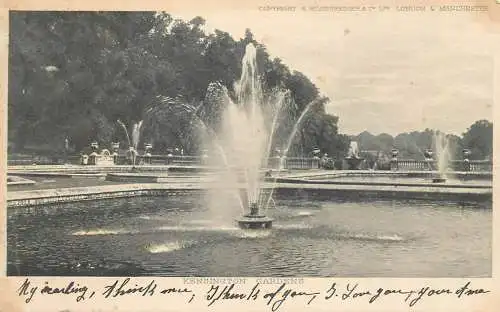 England London Kensington Gardens water fountain