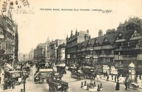 England London - Holborn Bars showing Old Houses