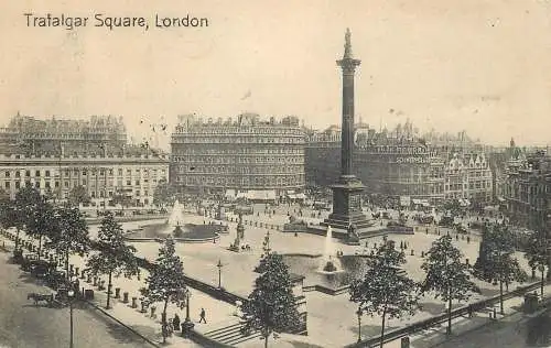 England London Trafalgar Square general aspect