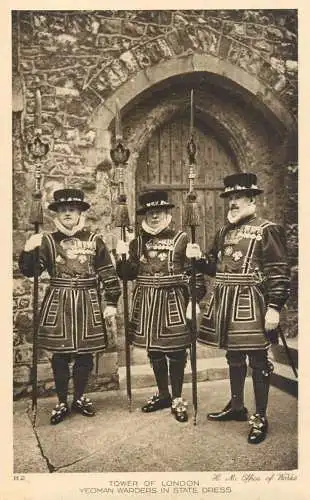 England London Tower of London Yeoman Warders in State dress