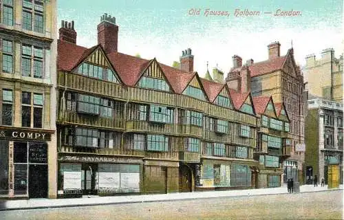 England London Holborn typical architecture style old houses