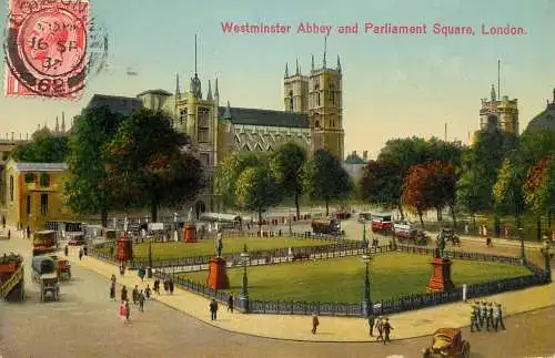 England London Westminster Abbey & Parliament Square
