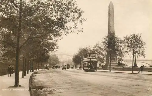 England London Thames Embankment & Cleopatra's Needle