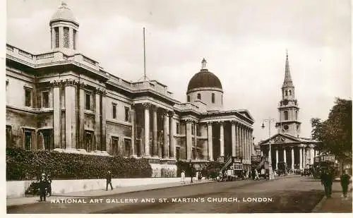 England London National Gallery & St Martin's Church