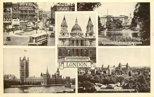 England London different sites and sights