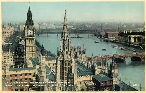 England London cityscape aerial view