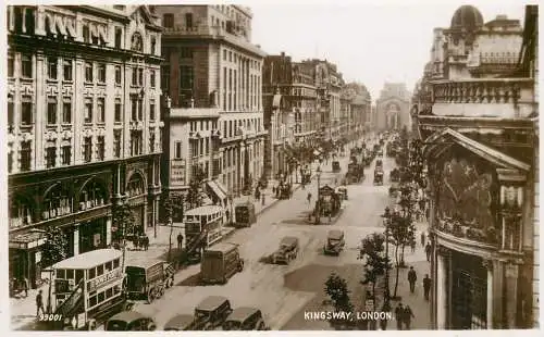 England London Kingsway street overview