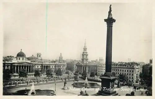 England London Nelson Column & Trafalgar Square