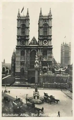 England London Westminster Abbey western facade