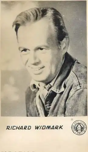 Actor Richard Widmark 8 x 13 cm