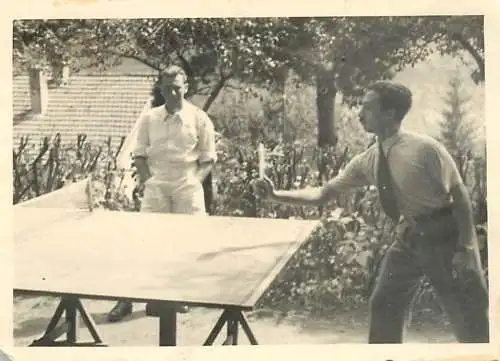 Photo 6 x 9 cm Romania Petrosani table tennis