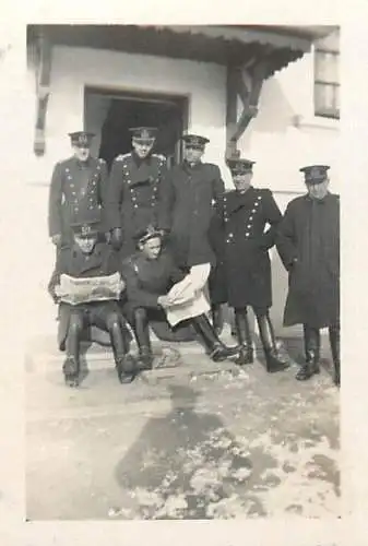 Photo 6 x 9 cm Romania scoala de cadre Chitila iarna 1931/32