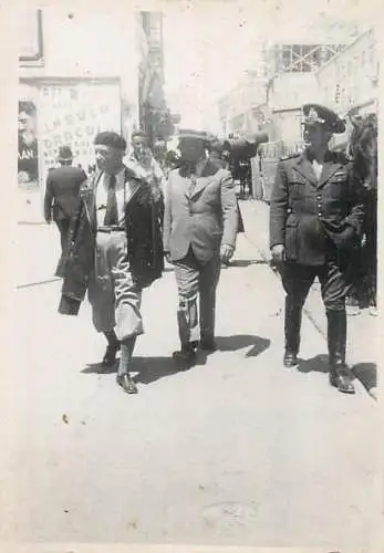 Photo 6 x 9 cm Romania social history Constanta 1937 military character capitan Ticau
